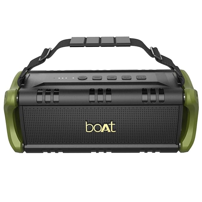 boAt Stone 1400 30W Bluetooth Speaker with Upto 7 Hours Playback, IPX5 Water Resistance, Type C Charging and Carry Strap(Army Green) Speakers