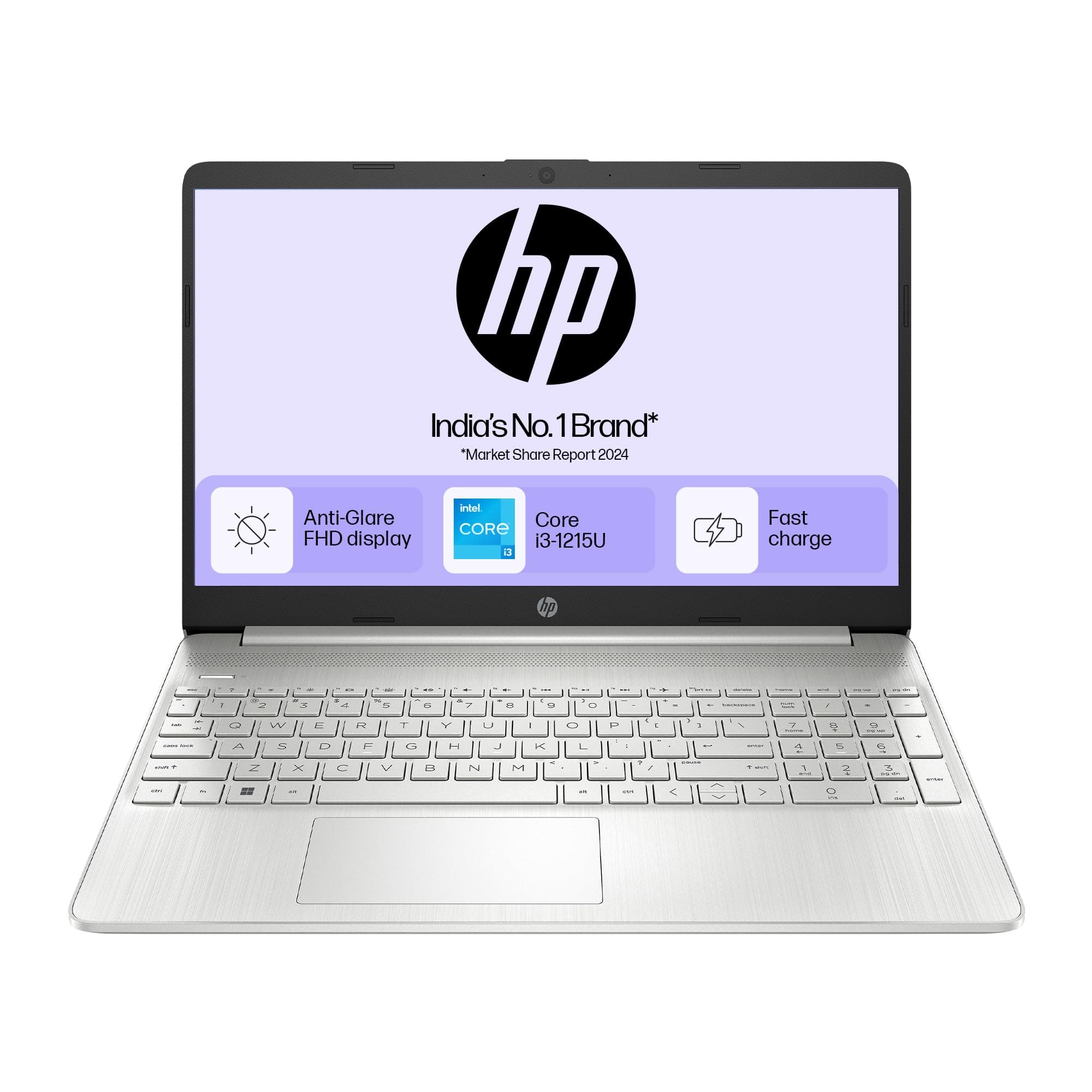 HP 15s,12th Gen Intel Core i3-1215U, 15.6 inch(39.6cm) FHD IPS Laptop(8GB RAM/512 GB SSD/Intel UHD Graphics/Win 11/Backlit Keyboard/Dual Speakers/MSO) 15s-fq5007TU