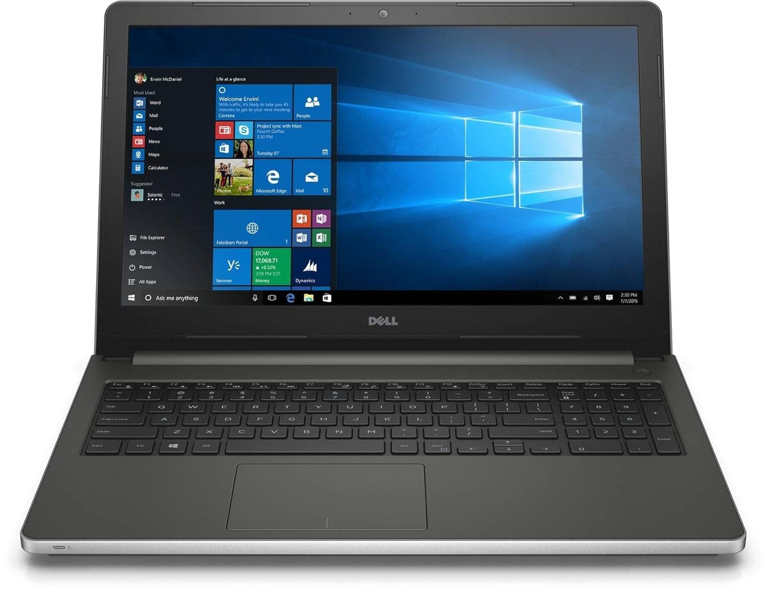Dell Inspiron 5559 15.6-inch Laptop (Intel Core i5-6200U/8 GB/1 TB/Win 10/AMD Radeon R5 M335 4GB DDR3/without bag), Silver Laptops