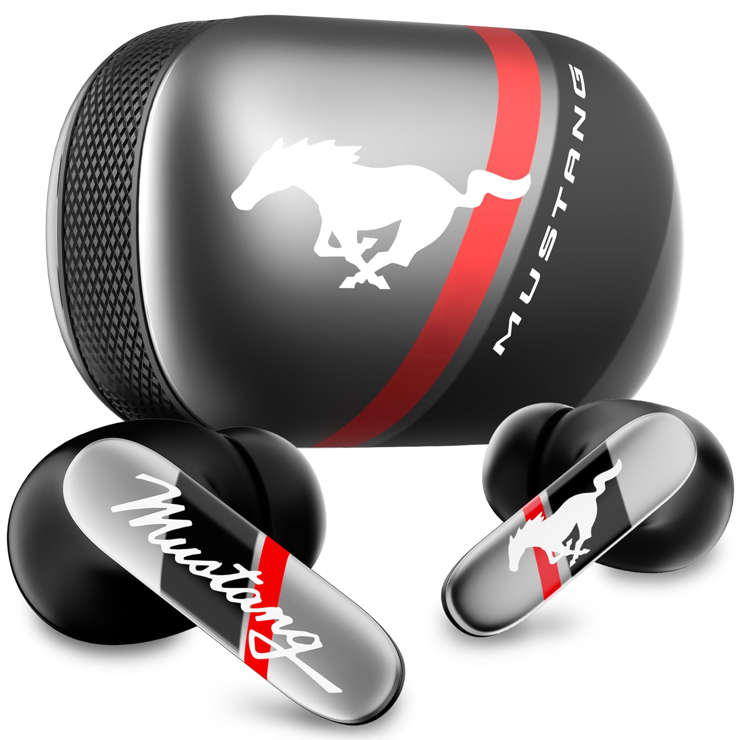 Boult X Mustang Newly Launched Dyno TWS Earbuds with 60H Playtime, App Support, Dual Pairing, 4 Mics ENC, 45ms Low Latency, 13mm Drivers, Touch Contro...