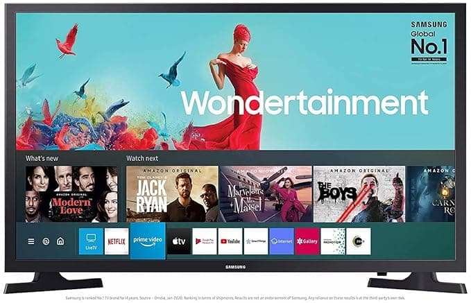 Samsung 80 cm (32 inches) Wondertainment Series HD Ready LED Smart TV UA32TE40AAKXXL (Titan Gray) (2020 model) Smart Televisions