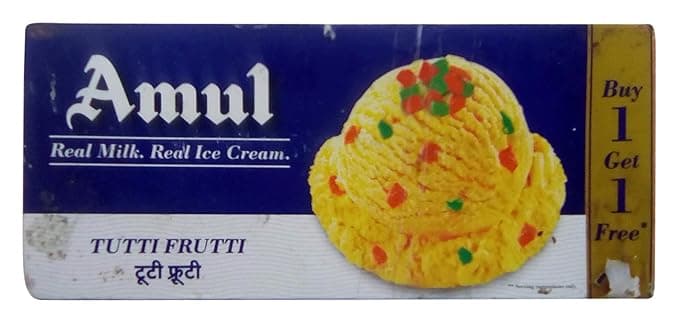 Amul Ice Cream - Tutti Frutti, 750ml (Buy 1 get 1)