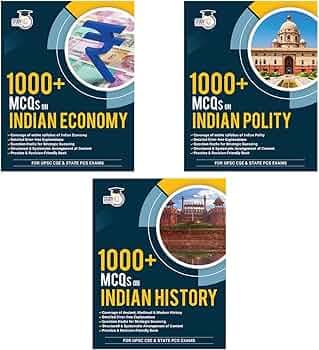 1000+ MCQs for UPSC Civil Services Exam | Indian Polity-History & Economy 1000+ MCQs Book (1st Edition) for State PCS Exams By StudyIQ Publications