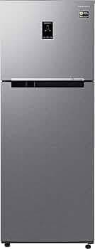 Samsung 385 L, 3 Star, Optimal Fresh+, Digital Inverter with Display, Frost Free Double Door Refrigerator (RT42C553ESL/HL, Silver, Real Stainless, 202...