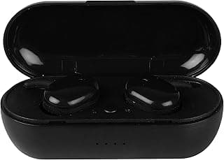 ROXO P2 Truly Wireless Earbuds TWS Earphones HiFi Stereo Sound Quality and is Surrounded by 3D (Black)