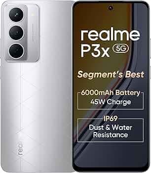 realme P3x 5G (Midnight Blue, 6GB RAM, 128GB Storage) (Lunar Silver, 6 GB RAM + 128GB Storage)