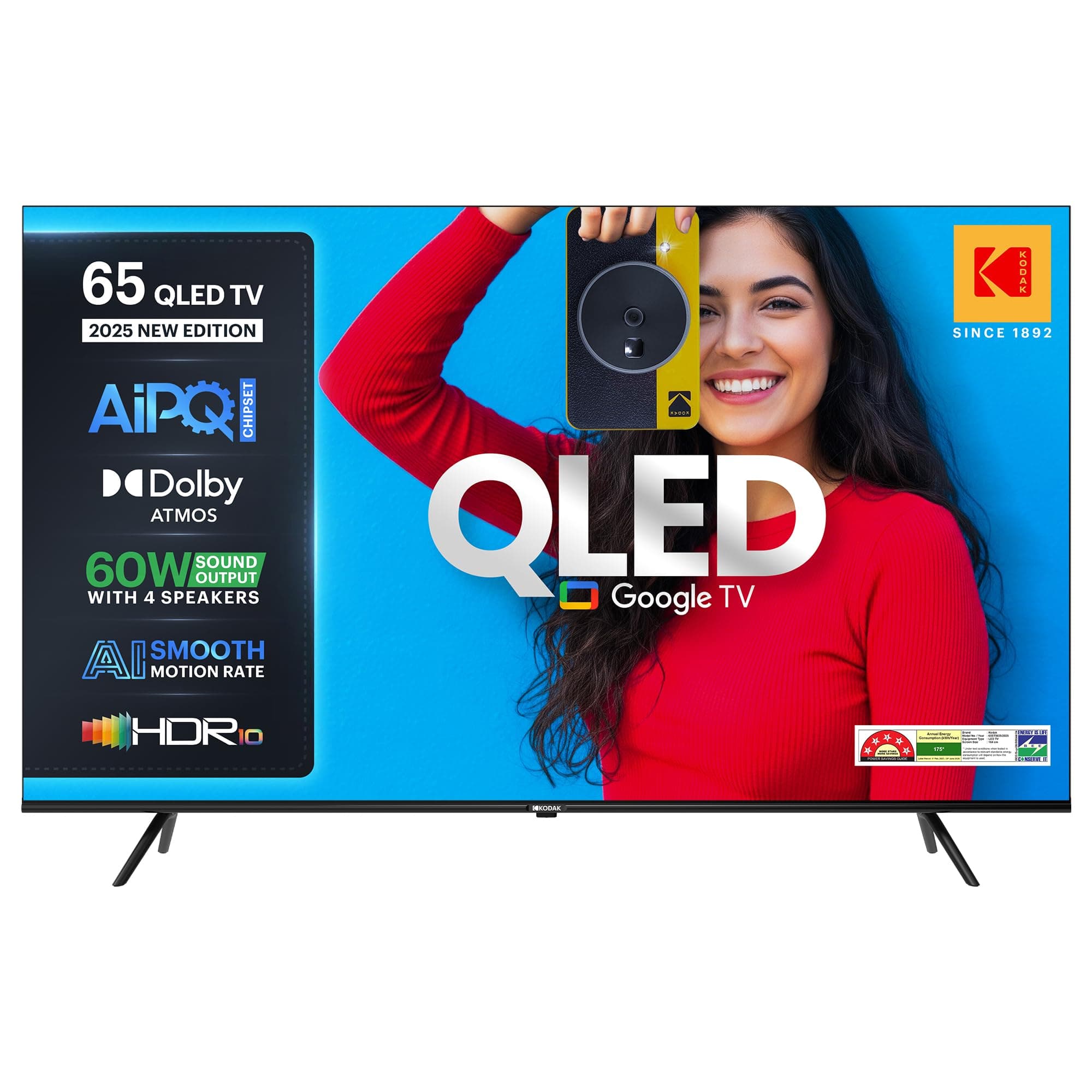 Kodak 164 cm (65 inches) Matrix Series UHD 4K QLED Google TV 65ST5035