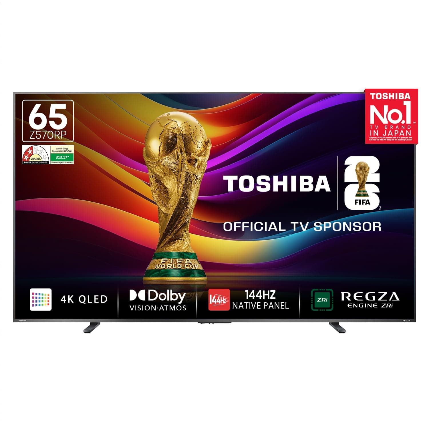 TOSHIBA 164 cm (65 inches) Z570RP Series 4K Ultra HD Smart QLED TV 65Z570RP