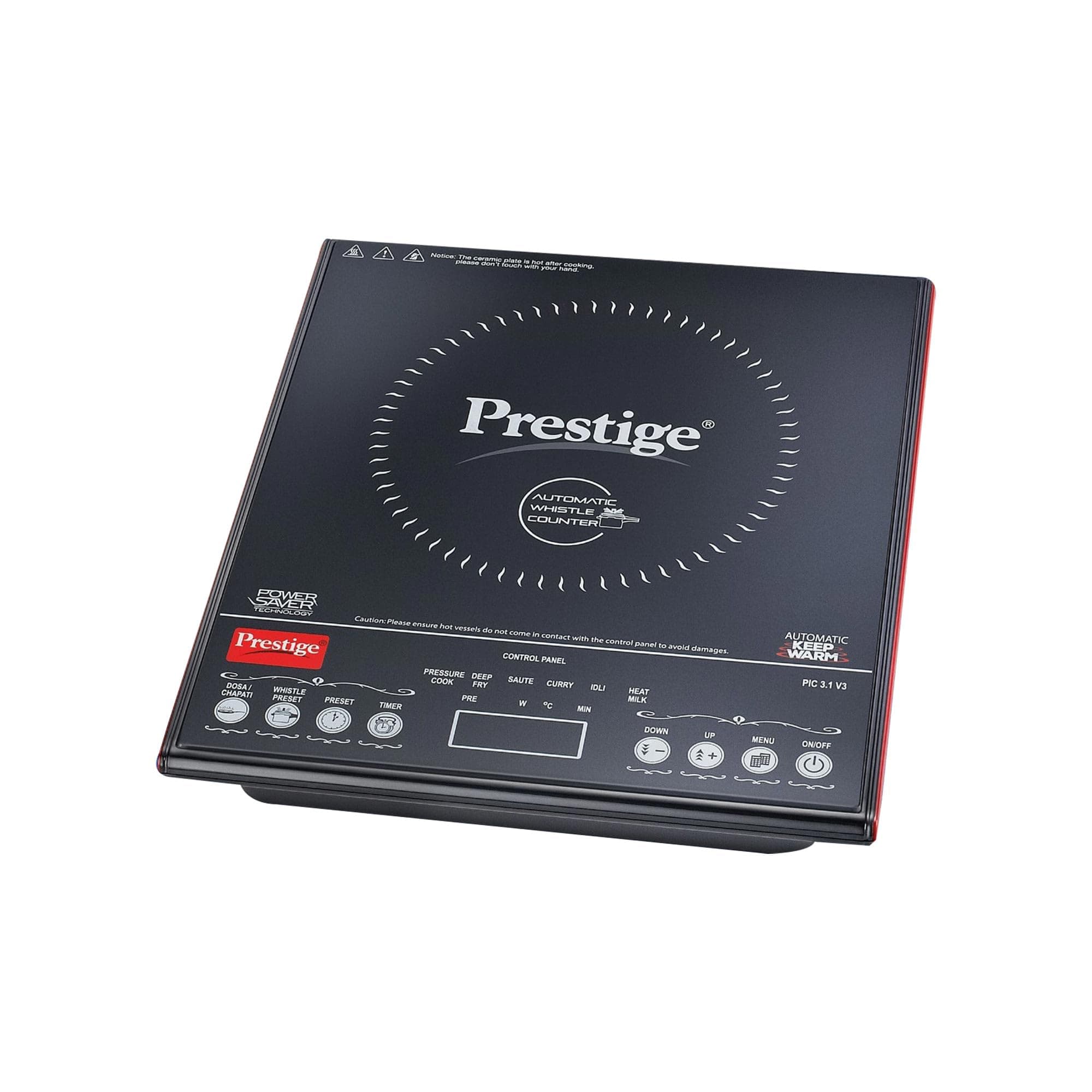 Prestige PIC 3.1 V3 2000-Watt Induction Cooktop with Touch Panel ( Black )