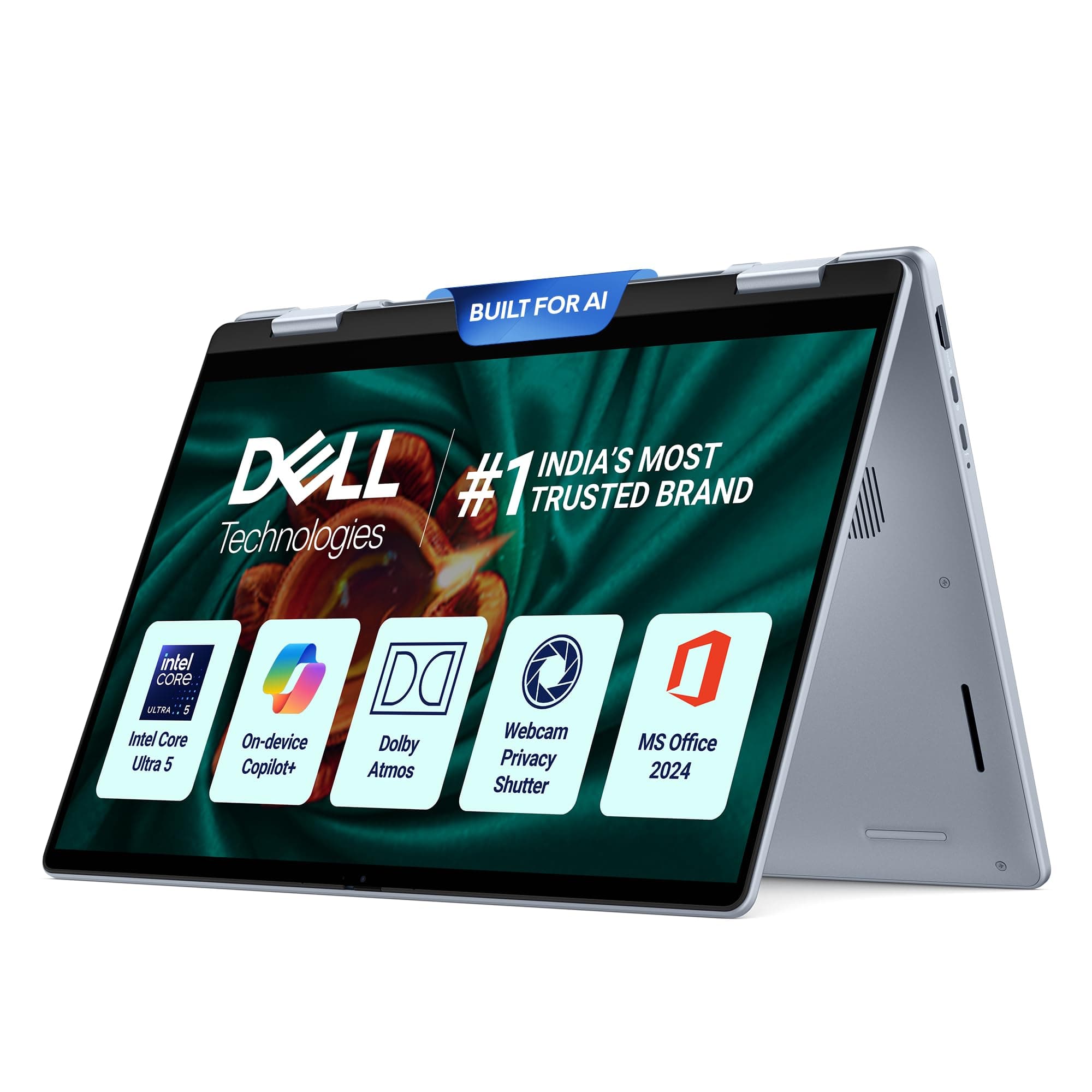 New Dell 14 Plus 2-in-1 Touch Laptop, AI Enabled Intel Core Ultra 5 226V, 16GB LPDDR5X, 512Gb SSD, Intel Arc Graphics, 14" FHD+ 300nits WVA Display, B...