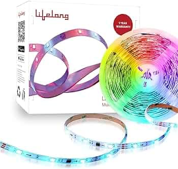 Lifelong Smart LED Strip Lights 10M (32.8 Feet) - 16 Million RGB Lights for Home Decoration & Room Decor | Sound Sync | Smart Control with App | Works...