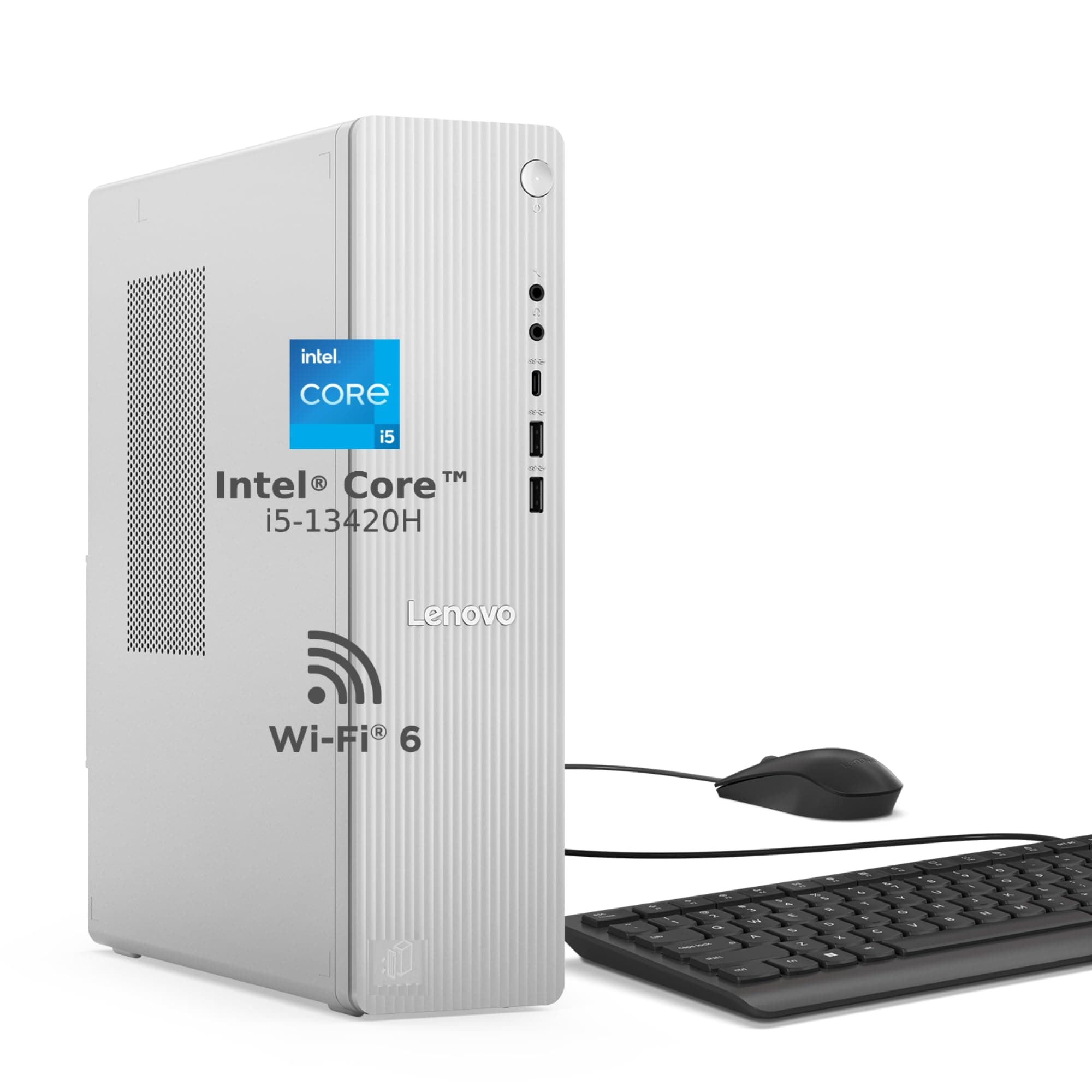 Lenovo IdeaCentre Tower 13th Gen Core i5-13420H (8GB RAM/512GB SSD/Integrated Intel UHD Graphics/Windows 11/Microsoft 365 Basic + Office Home 2024/USB...