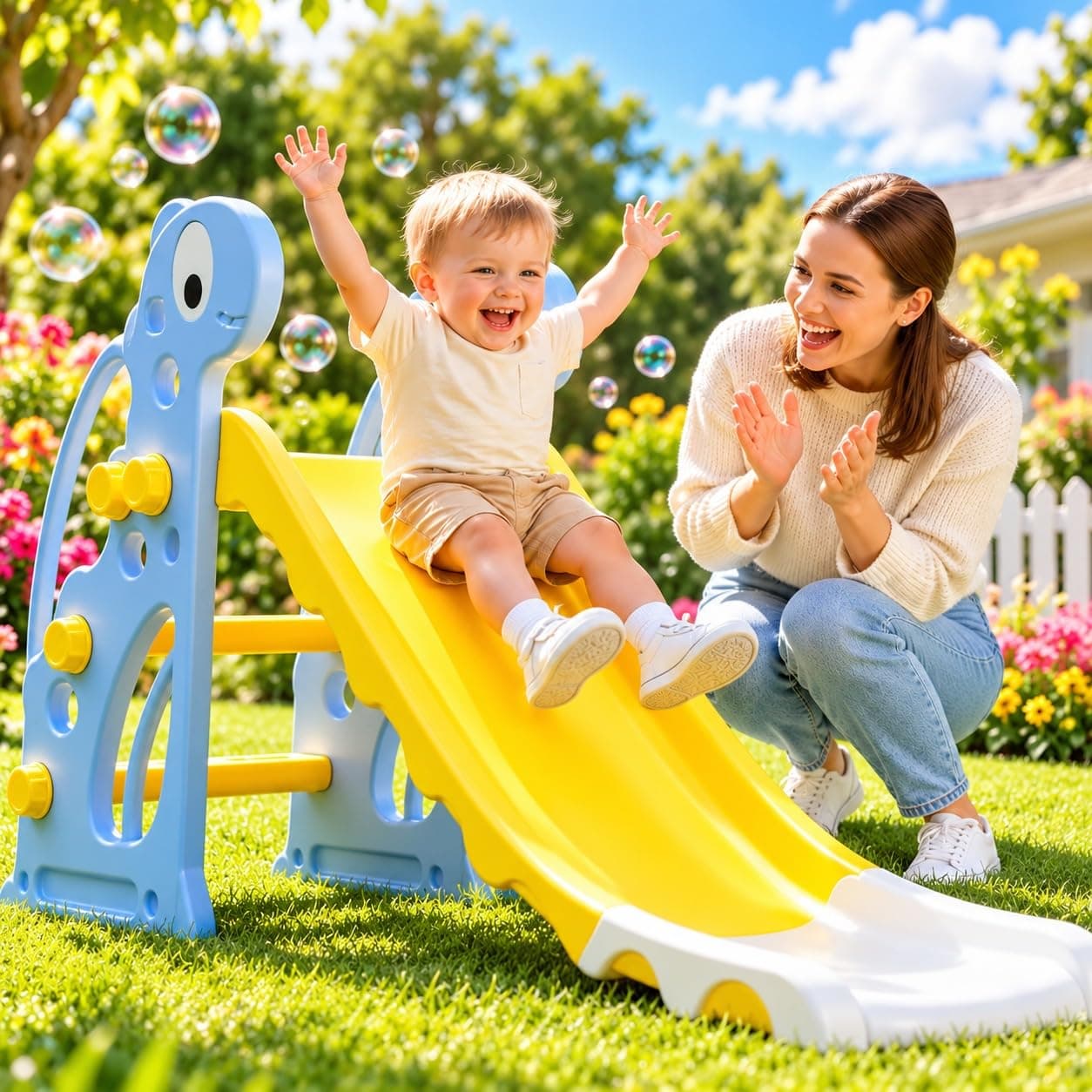 Lifelong Cuppy Sliders for Kids 2-5 Years | Durable Baby Slide for Indoor & Outdoor Play | Easy to Assemble | Fun and Safe Sliding Experience | Lightw...