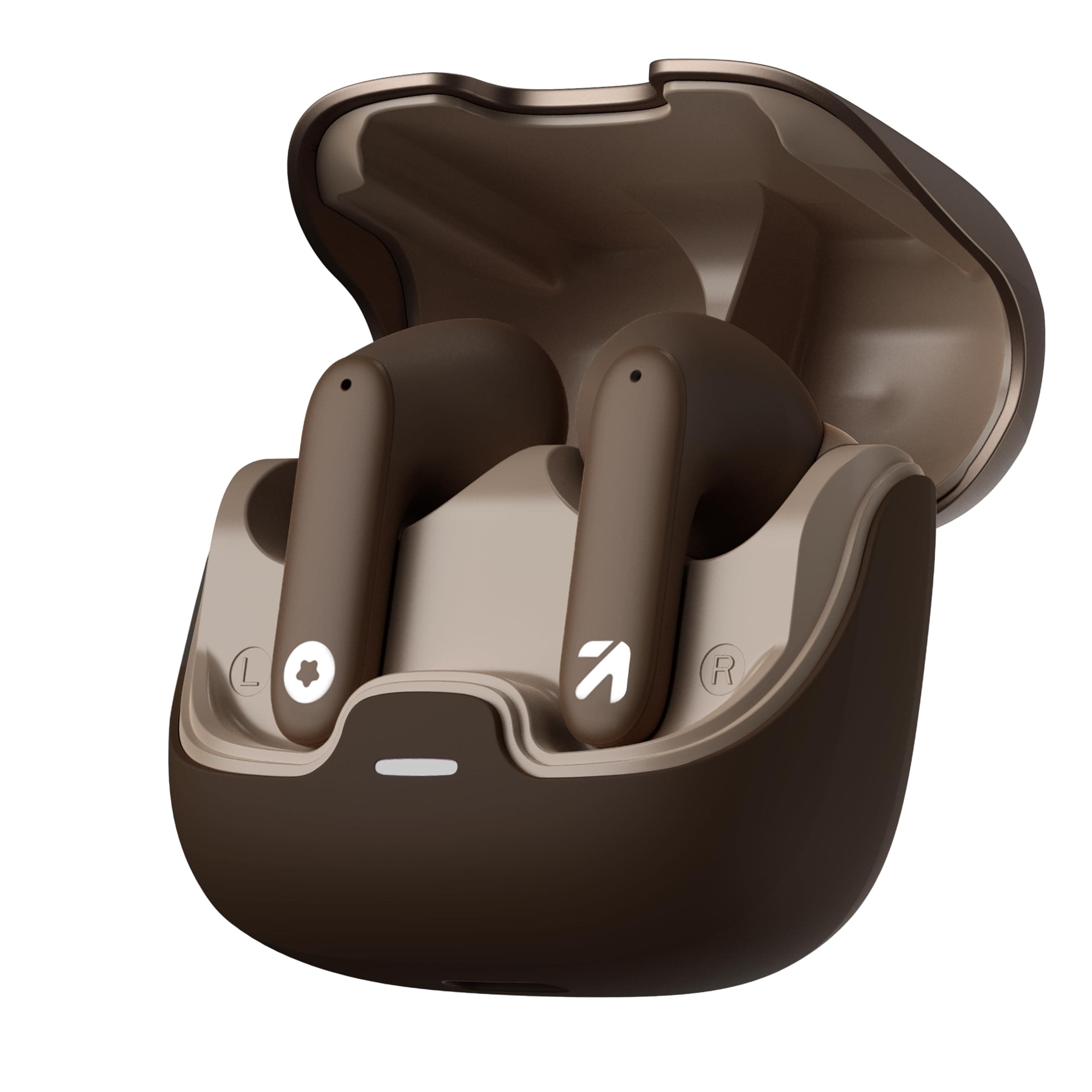 Boult Audio Airbass Z40 TWS, 60H Battery Life, Zen™ ENC Mic, Type-C Lightning Boult™ Fast Charging (10Mins=100Mins), BoomX™ Tech Bass, Environmental Noise Cancellation, IPX5 in Ear Earbuds (Brown)