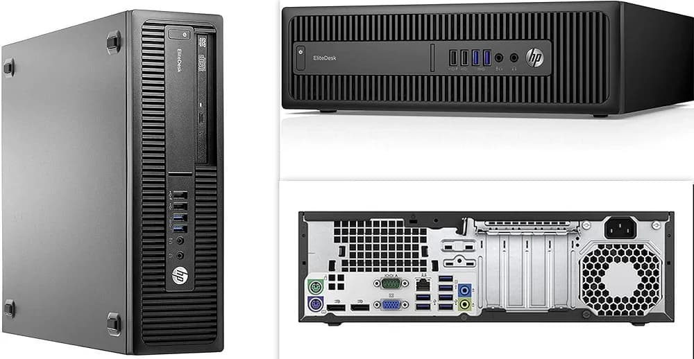 (Renewed) HP Elite-Desk 800 G2 SFF Desktop(Core i5-6th Gen/8 GB RAM(Upgradable to 32GB)/ 500GB HDD/Windows 10 Pro, MS Office/USB, Ethernet, Intel Graphics, PAN India Warranty), Business Black