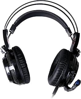 HP H200Gs Wired Gaming Over Ear Headphones with Mic, Lightweight Design, Soft Adaptive Suspension Headband with USB7.1 Output, 7.1 Stereo Surround Sou