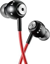 Boult Audio BassBuds Storm-X in-Ear Wired Earphones with Mic and Full Metal Body for Extra Bass & HD Sound (Red)