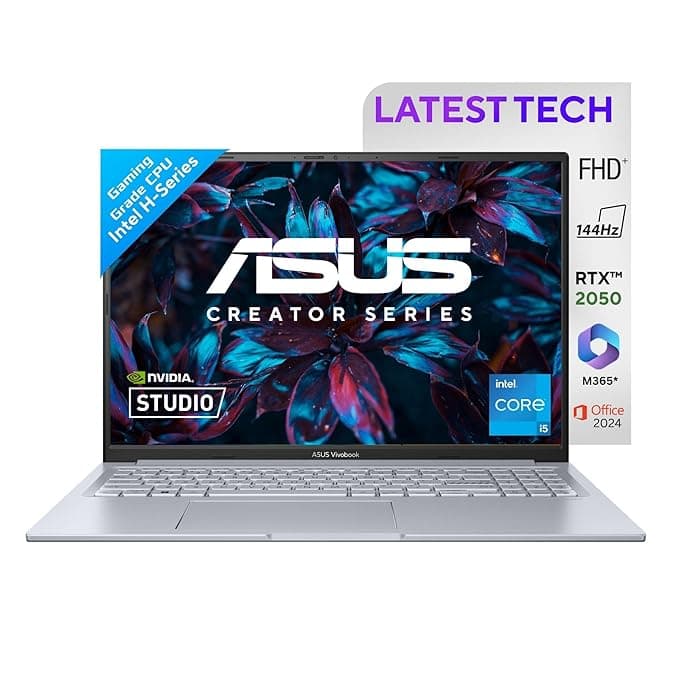 (Refurbished) ASUS Vivobook 16X 12th Gen, Intel Core i5-12500H Creator/Gaming Laptop(NVIDIA RTX 2050-4GB/16GB/512GB/FHD+/16.0"/144Hz/Windows 11/M365 B...