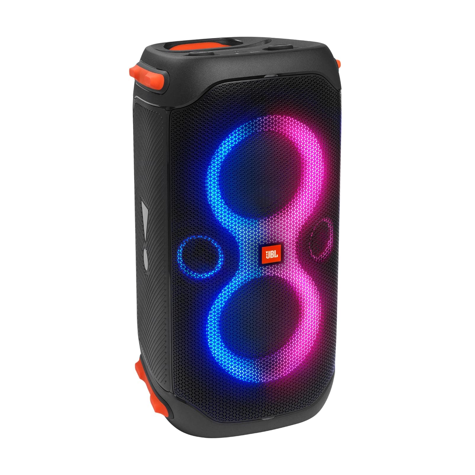 JBL PartyBox 110 by Harman Portable Bluetooth Party Speaker with Adjustable Bass, Dynamic Light Show, 12 Hours Playtime, IPX4 Splashproof, Guitar & Mi