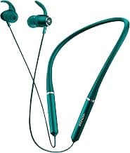 Wings Elevate, Smooth Silicon Neckband, Bluetooth 5.0 Wireless in Ear Earphones with Mic, Dual Pairing, Extra Heavy Bass Headphones Earbuds, 10 Hours