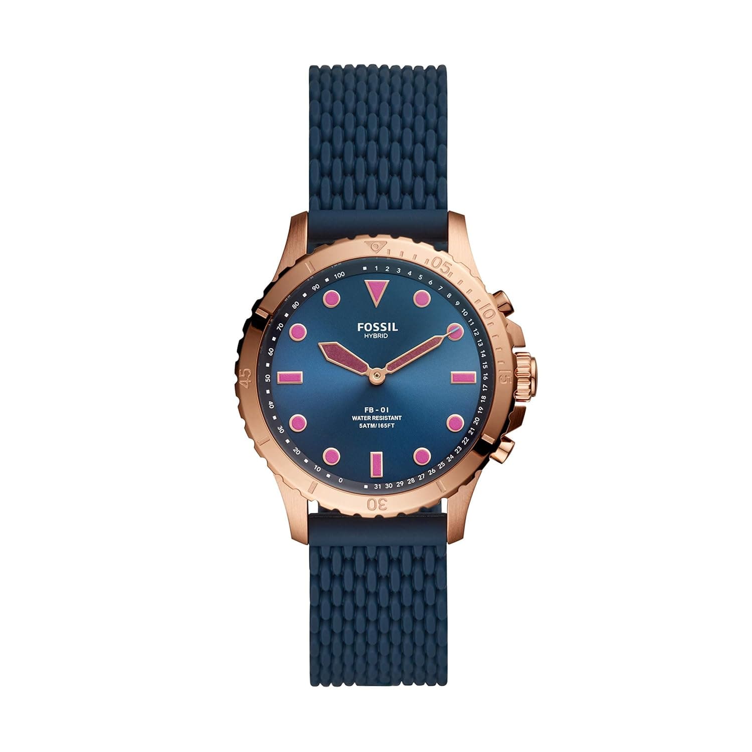 Fossil Fb-01 Hybrid Smartwatch Analog Blue Dial Women's Watch-FTW5066