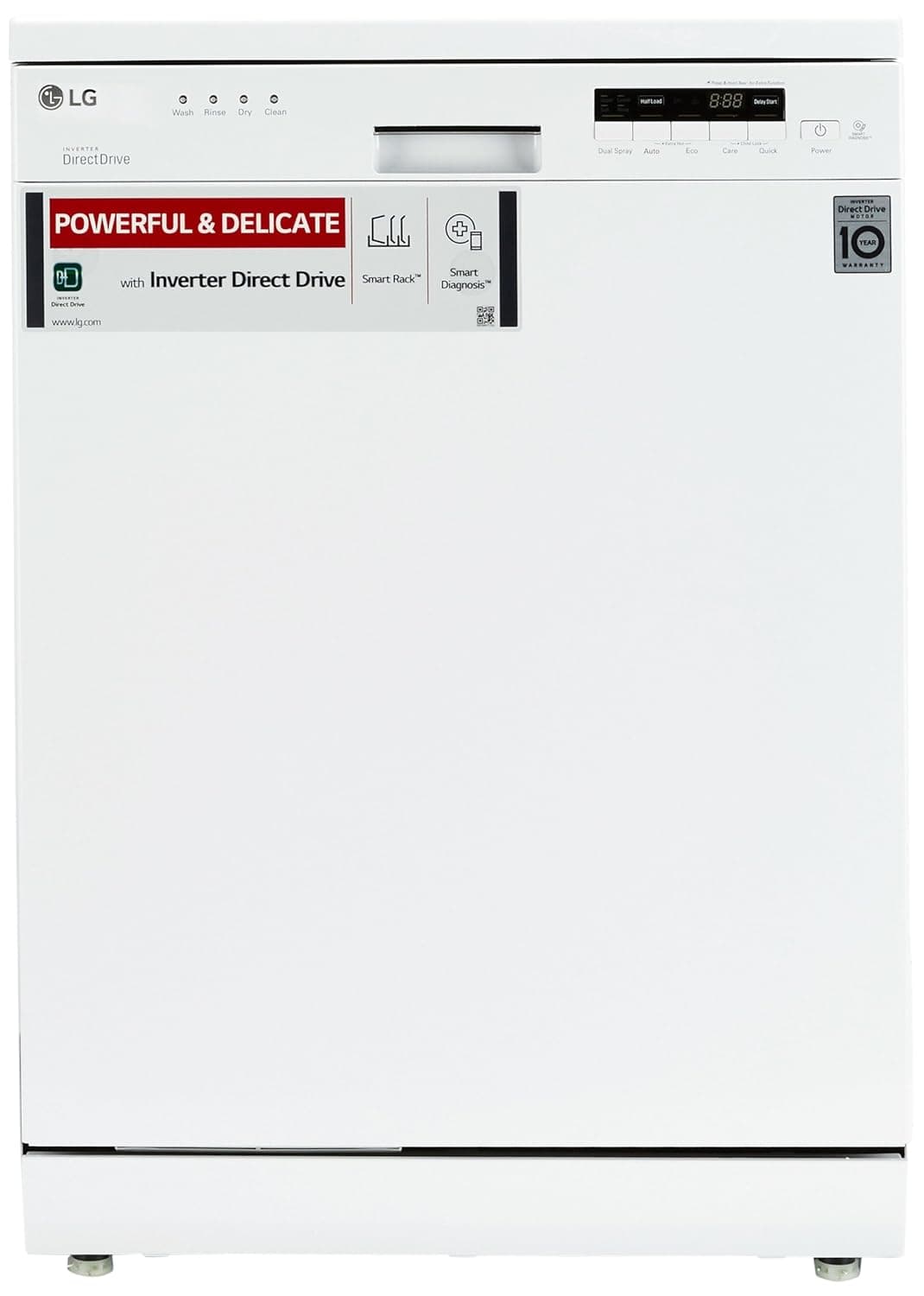 LG Free-Standing 14 Place Settings Dishwasher (D1451WF, White)