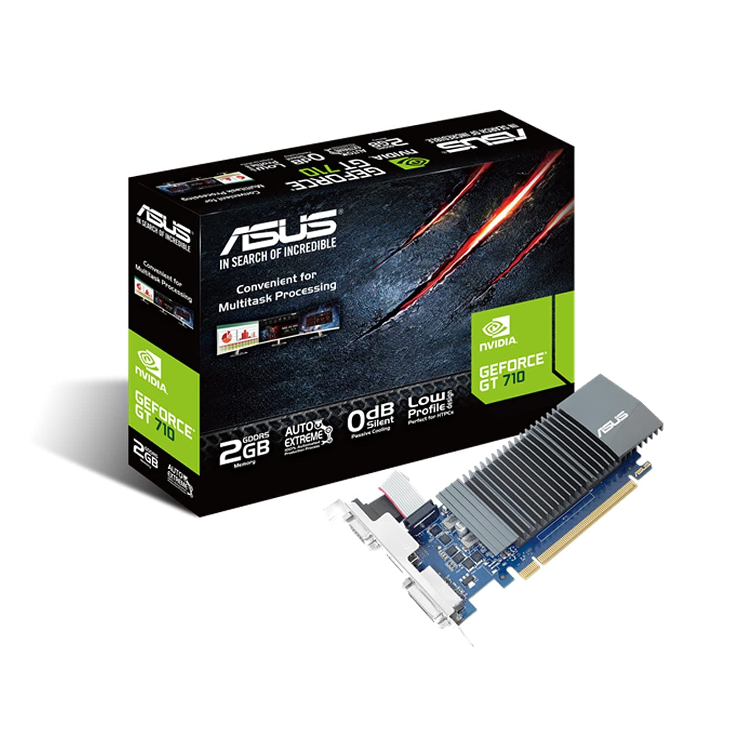 ASUS GeForce GT710 2GB GDDR5 64-Bit 0db Low Profile Graphics Card