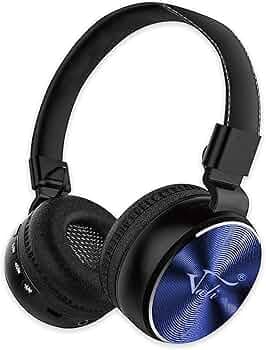 TGK Vali V-555 Bluetooth Wireless On Ear Headphone with Mic, Deep Bass 8+ Hours Playback, 40mm Dynamic Driver, Bluetooth 5.0 Padded Ear Cushions, Fold...
