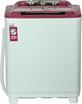 Godrej SAWM GWS-6502 PPC Semi-automatic Top-loading Washing Machine (6.5 Kg, Coral Pink)