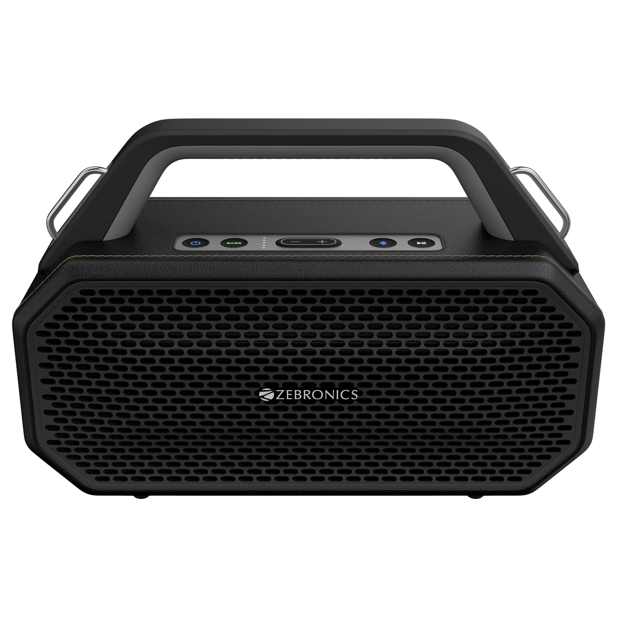 Zebronics Prima, Portable Bluetooth Speaker, 90 Watts, Upto 9 Hours Playback, Dual 11.8cm Drivers, Dual Passive Radiators, BTv5.4 | TWS | AUX | USB, C...