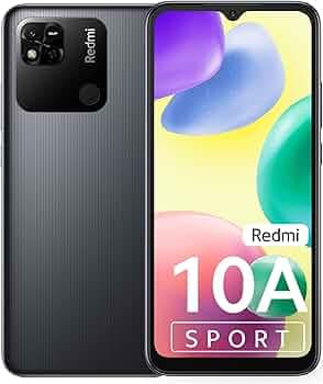 (Refurbished) Redmi 10A Sport (Charcoal Black, 6GB RAM, 128GB Storage)