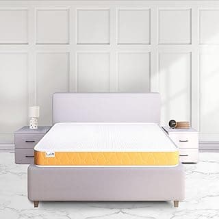 SleepX Dual Comfort Mattress 5 inch Single Bed Size, High Density (HD) Foam- Medium Soft & Hard (Orange, 72x30x5 Inches)