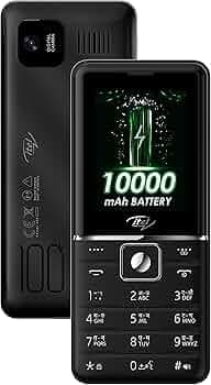 (Renewed) Itel Power 900 Power Bank Mobile Phone,10000 mAh with 7 Months Battery Back up, 10W Charging Support and 2.8 inch Display | Black