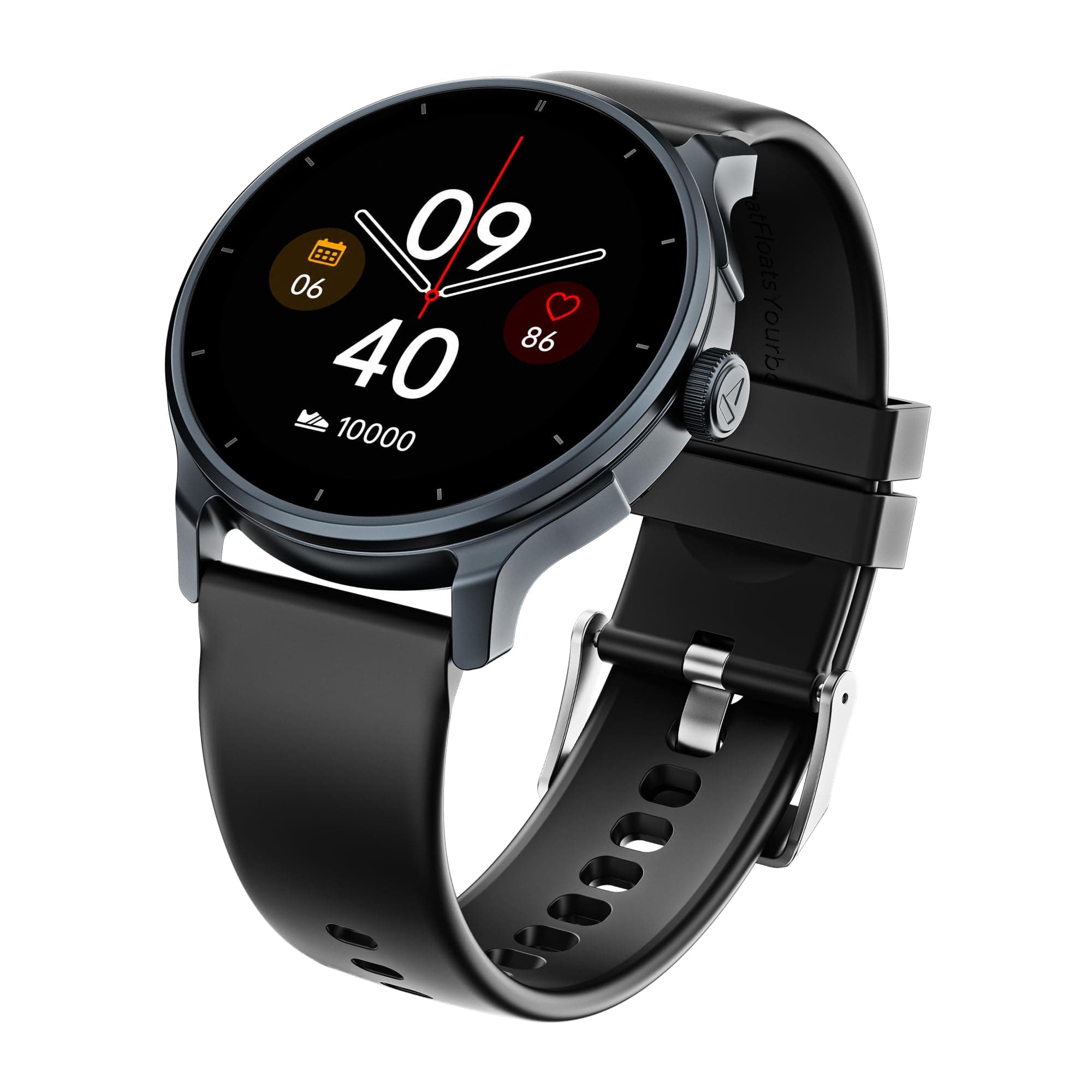 boAt Lunar Connect 2 with 1.28" (3.25 cm) HD Display, Metallic Design, HR, SpO2 & Sleep Tracking, Bluetooth Calling, Emergency SOS, Smart Watch for Me...