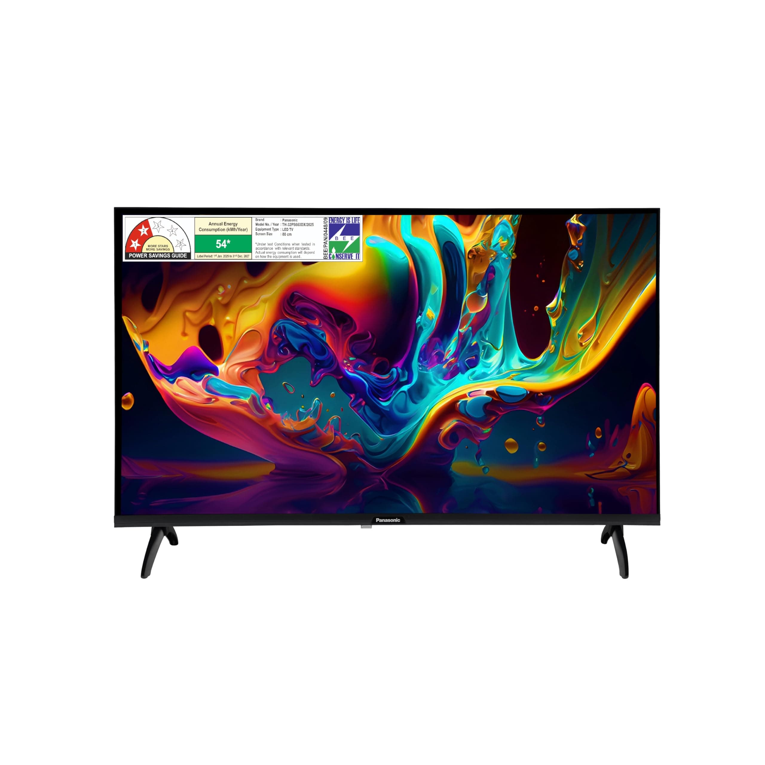 Panasonic 80 cm (32 inches) HD Ready Smart LED Google TV TH32PS660DX (Black)
