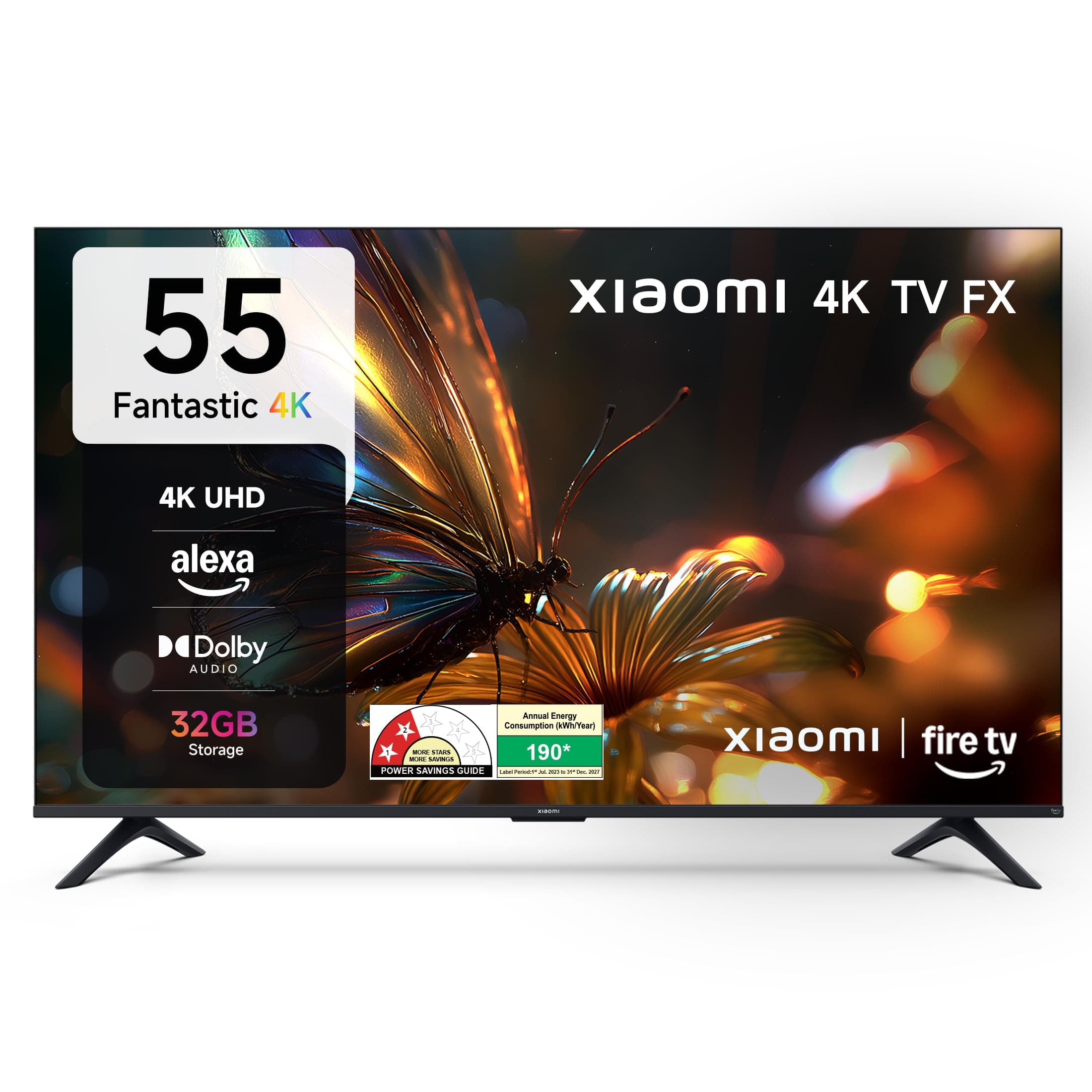 Xiaomi 138 cm (55 Inches) FX Series 4K Ultra HD Smart Fire TV L55MB-FIN