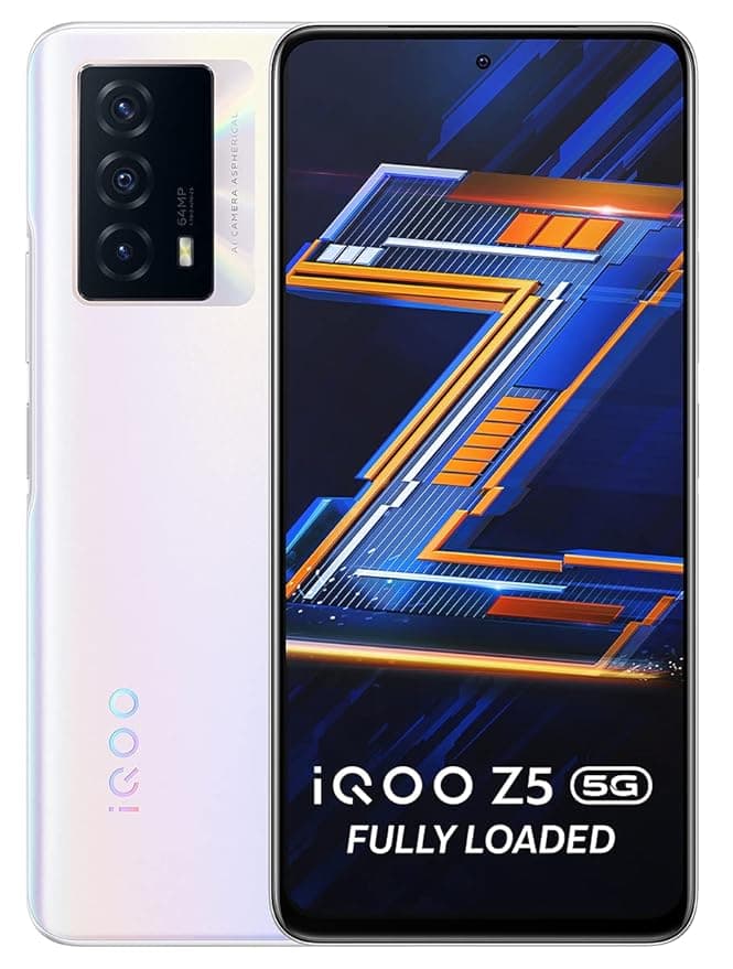 iQOO Z5 5G (Arctic Dawn, 12GB RAM, 256GB Storage) | Snapdragon 778G 5G Processor | 5000mAh Battery | 44W FlashCharge Smartphones