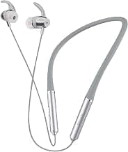 Wings Elevate, Smooth Silicon Neckband, Bluetooth 5.0 Wireless in Ear Earphones with Mic, Dual Pairing, Extra Heavy Bass Headphones Earbuds, 10 Hours