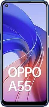 (Refurbished) Oppo A55 (Rainbow Blue, 4GB RAM, 128GB Storage) | 5000mAh Battery | 50MP AI Camera | 18W Fast Charging