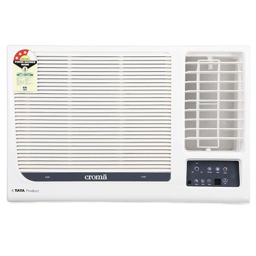 Croma 1.5 Ton 3 Star Window AC (Copper, CRAC1152, White) with Free Installation Air Conditioners