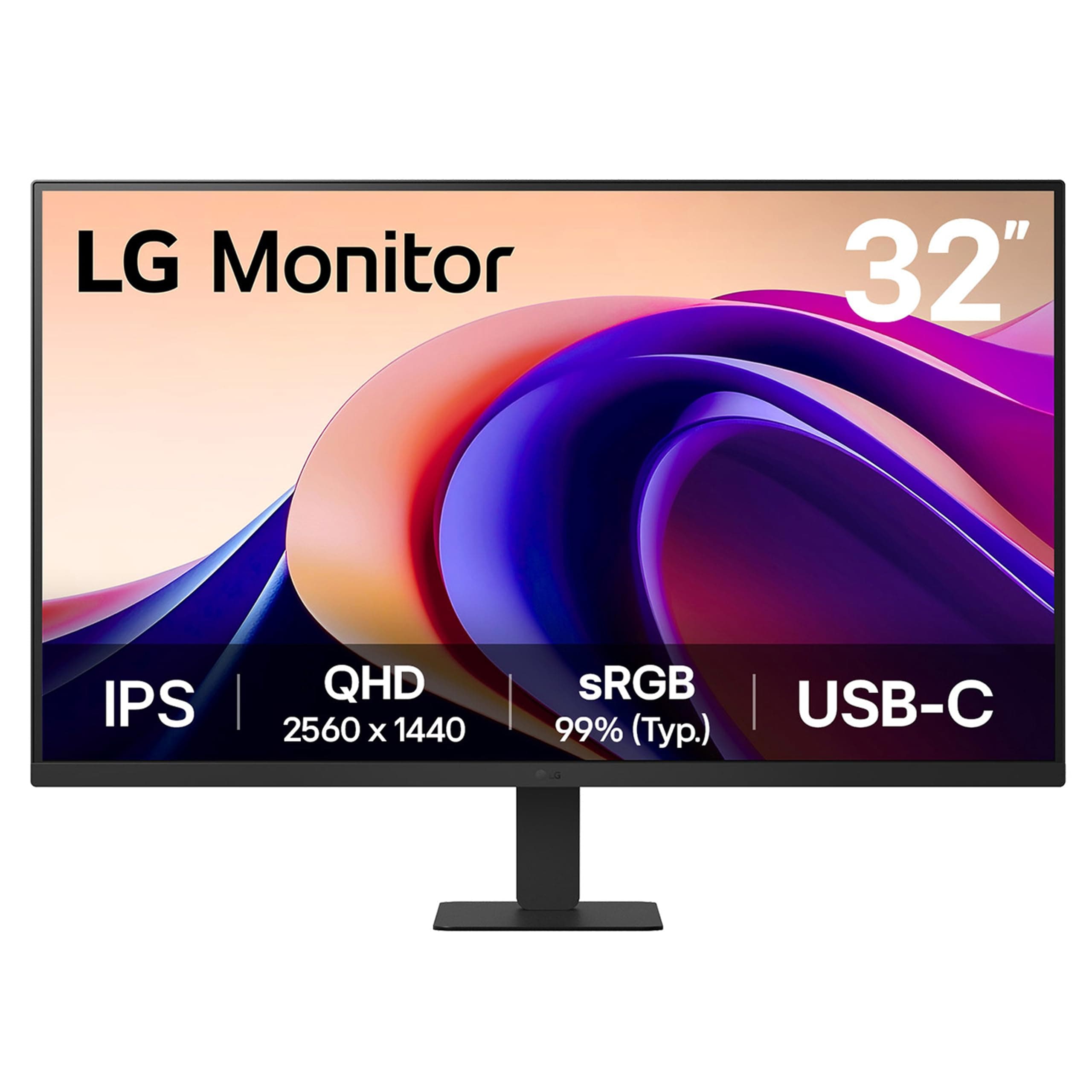 LG 32U631A-B 32-inch QHD (2560 x 1440) IPS Computer Monitor, 100Hz, 5ms, HDR10, Reader Mode, Flicker Safe, HDMI, USB Type-...