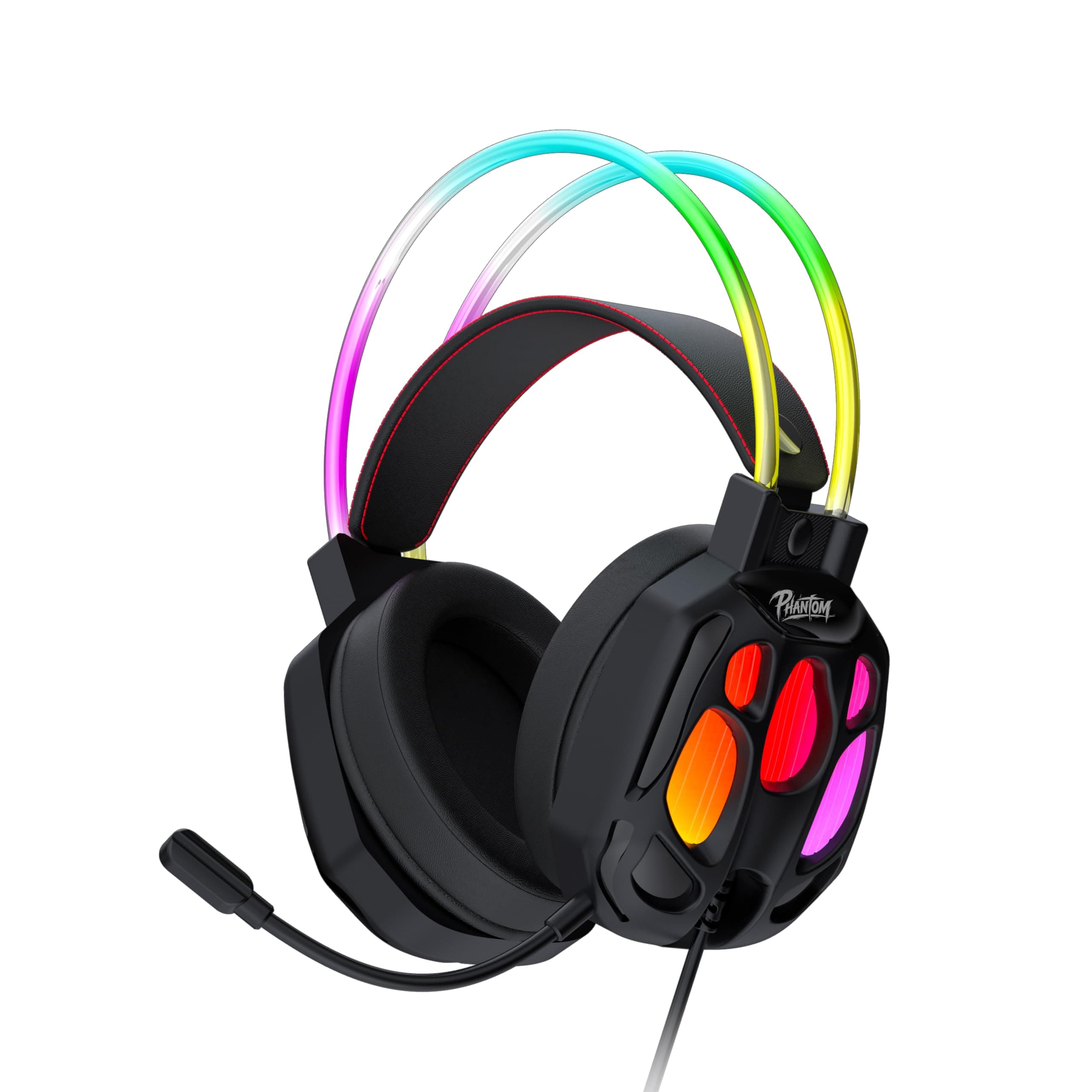 Acer Nitro Phantom HX5 Wired Gaming Headset | Virtual 7.1 Surround Sound | 50mm Dynamic Drivers | RGB Lighting | Noise Reduction Mic | USB Gaming Head...