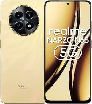 realme NARZO N65 5G (Amber Gold 6GB RAM, 128GB Storage) India's 1st D6300 5G Chipset | Ultra Slim Design | 120Hz Eye Comfort Display | 50MP AI Camera|...