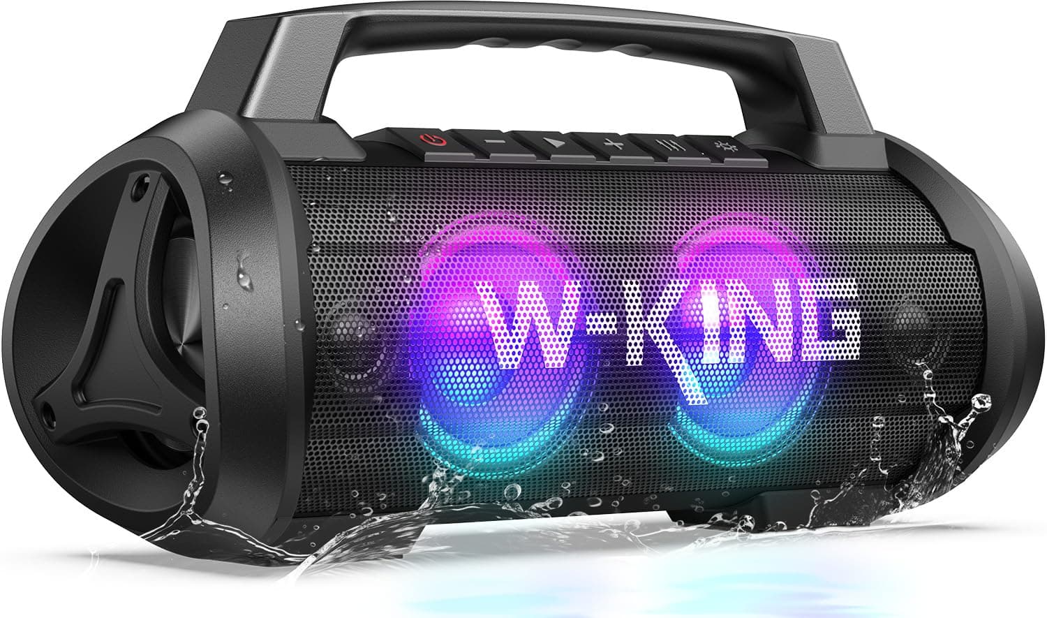 W-KING Portable Speakers Bluetooth Wireless, 120W Max Loudest Bluetooth Speaker, IPX6 Waterproof Outdoor Speaker with 70W Deep Bass/2*Subwoofer/DSP/EQ...