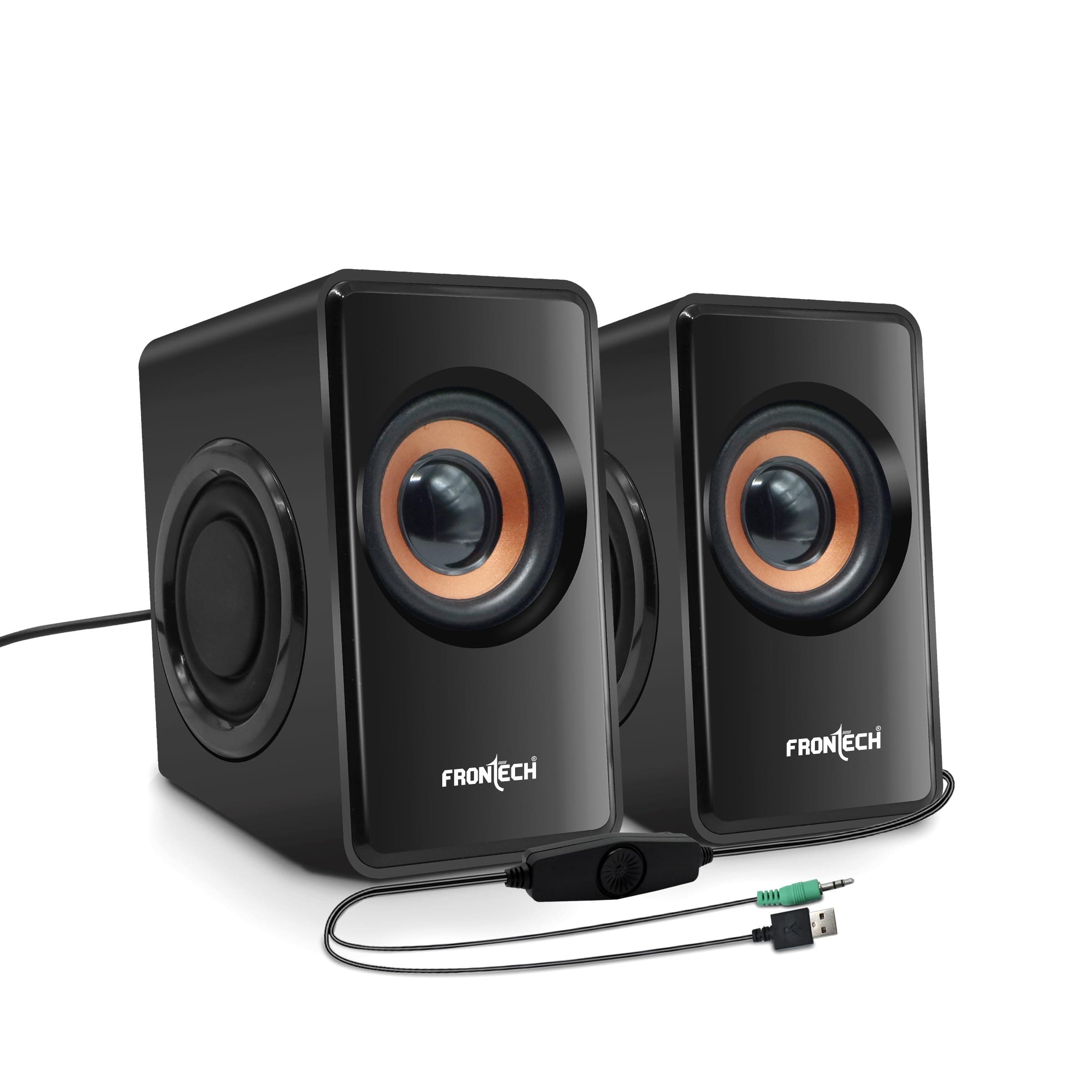 Frontech 2.0 Computer Multimedia USB Speakers Jil-3400 PC Speakers