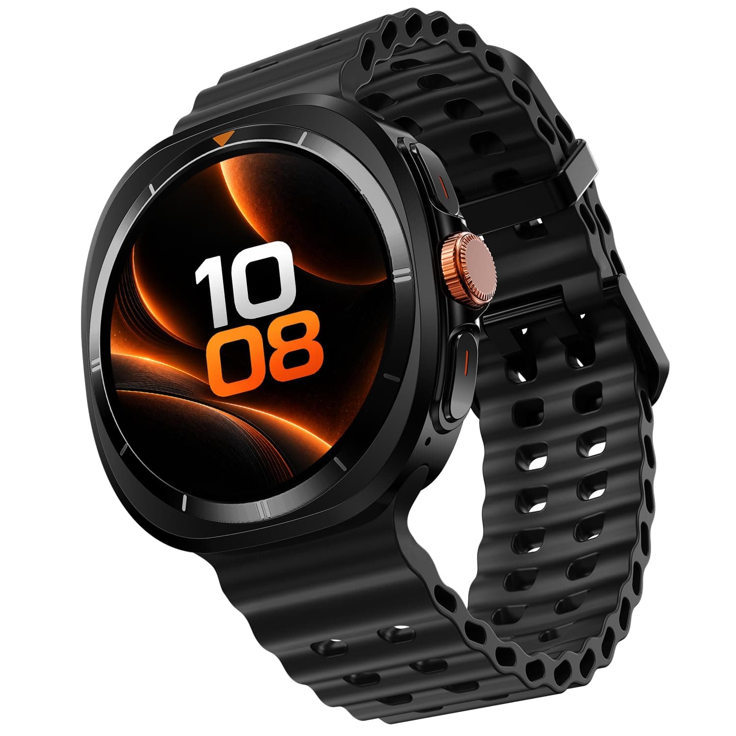 Fire-Boltt Axiom Smart Watch 1.43" AMOLED Display, Health & Fitness Tracking, Always-On Screen, Wireless Charging, Rotating Crown, Bluetooth Calling,...