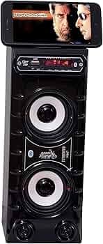 BARRY JOHN Mini Bahubali with AUX, USB, Bluetooth, FM & MMC 50W Home Audio Speaker with Handle & Mobile Stand