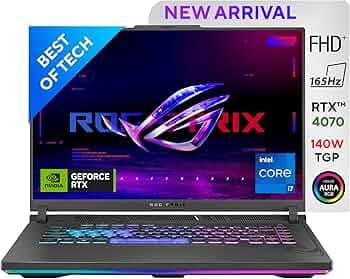 (Refurbished) ASUS ROG Strix G16, Gaming Laptop, 16 "(40.64cm) FHD+ 165Hz, 13th Gen Intel Core i7-13650HX (16GB DDR5/1TB SSD/NVIDIA GeForce RTX 4070 /...