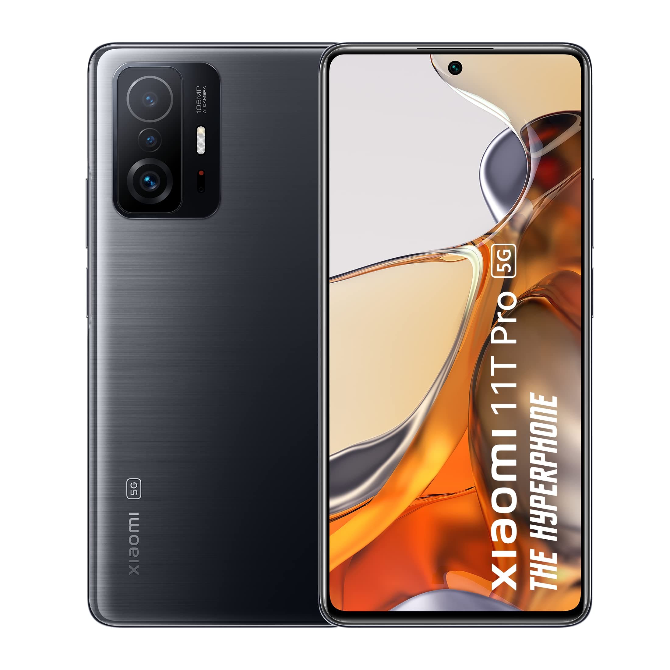 Xiaomi 11T Pro 5G Hyperphone(Meteorite Black,8GB RAM,128GB Storage)|SD 888 5G|120 Hz True 10-bit AMOLED|120W HyperCharge|6 Months Free Screen Replacem