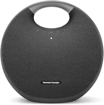 Harman Kardon Onyx Studio 6 Wireless Bluetooth Speaker - IPX7 Waterproof Extra Bass Sound System with Rechargeable Battery and Built-in Microphone - B...